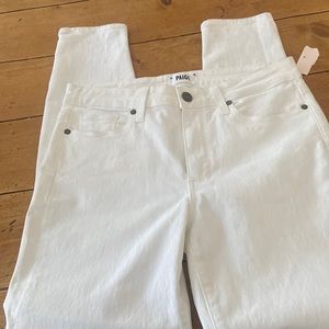 New Paige white Skinny jeans, size 28.